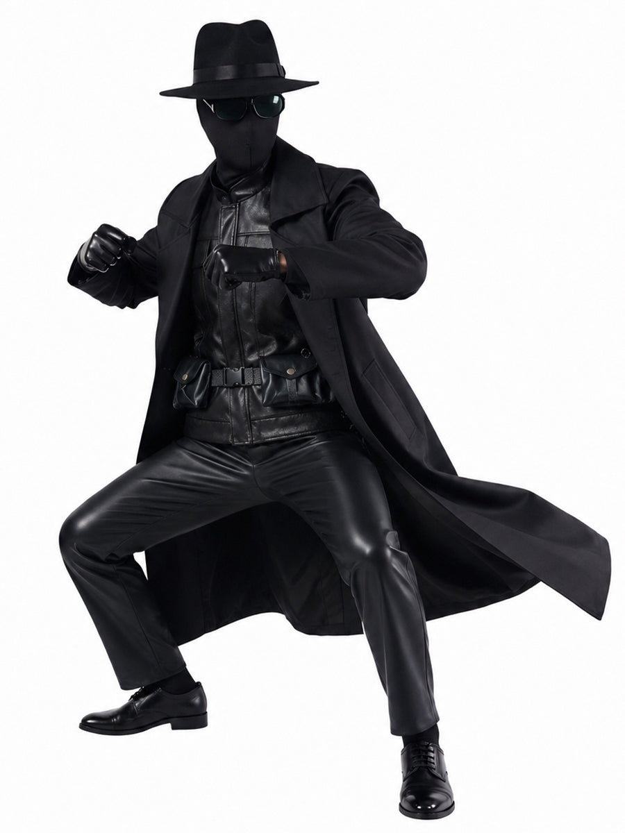 Adult Noir Detective Cosplay Costume - Image 3