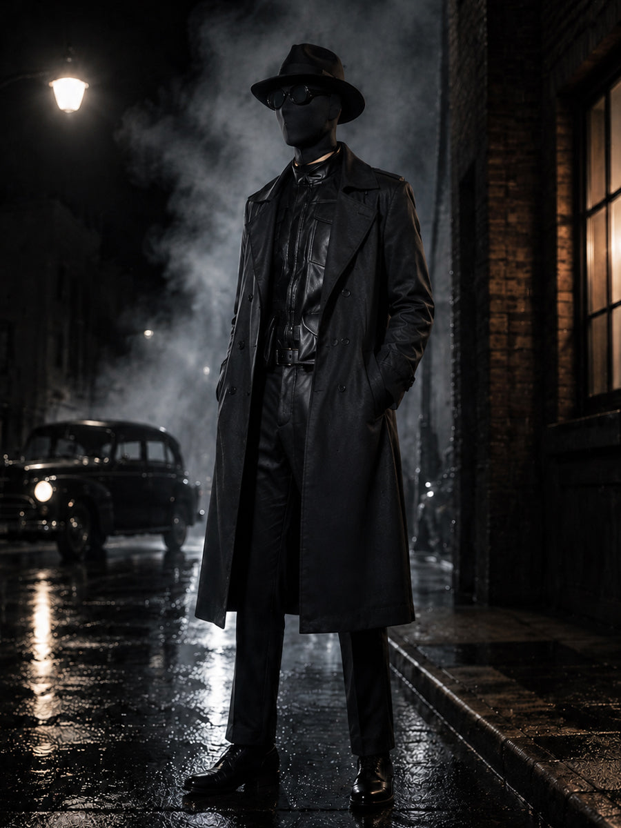 Adult Noir Detective Cosplay Costume - Image 7