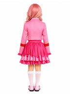 Halloween Costume Pink Princess Academy Blazer Ruffle Skirt Set - Image 5