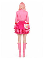 Halloween Costume Pink Princess Academy Blazer Ruffle Skirt Set - Image 9