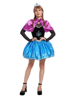 Adult 3 Piece Velvet Ice Queen Costume - Image 4