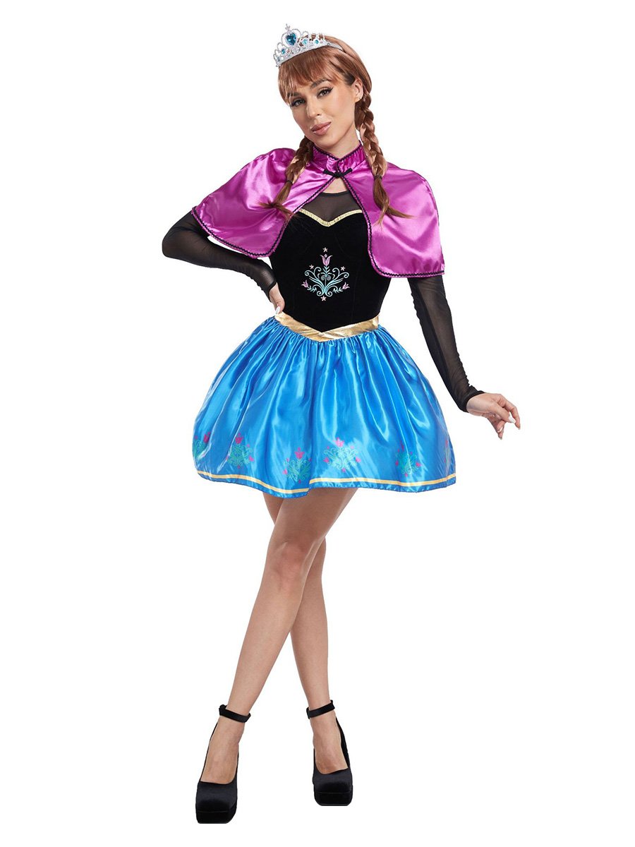 Adult 3 Piece Velvet Ice Queen Costume - Image 7