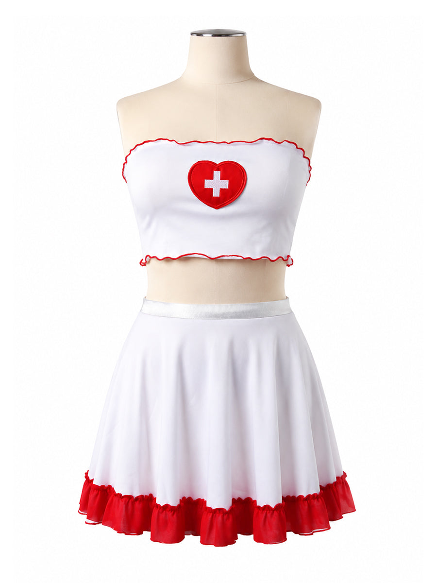 Women 2 Piece Nurse Costume Set - Image 5