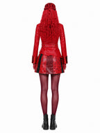 6 Piece PU Leather Red Princess Cosplay Costume - Image 9