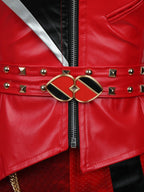 6 Piece PU Leather Red Princess Cosplay Costume - Image 11