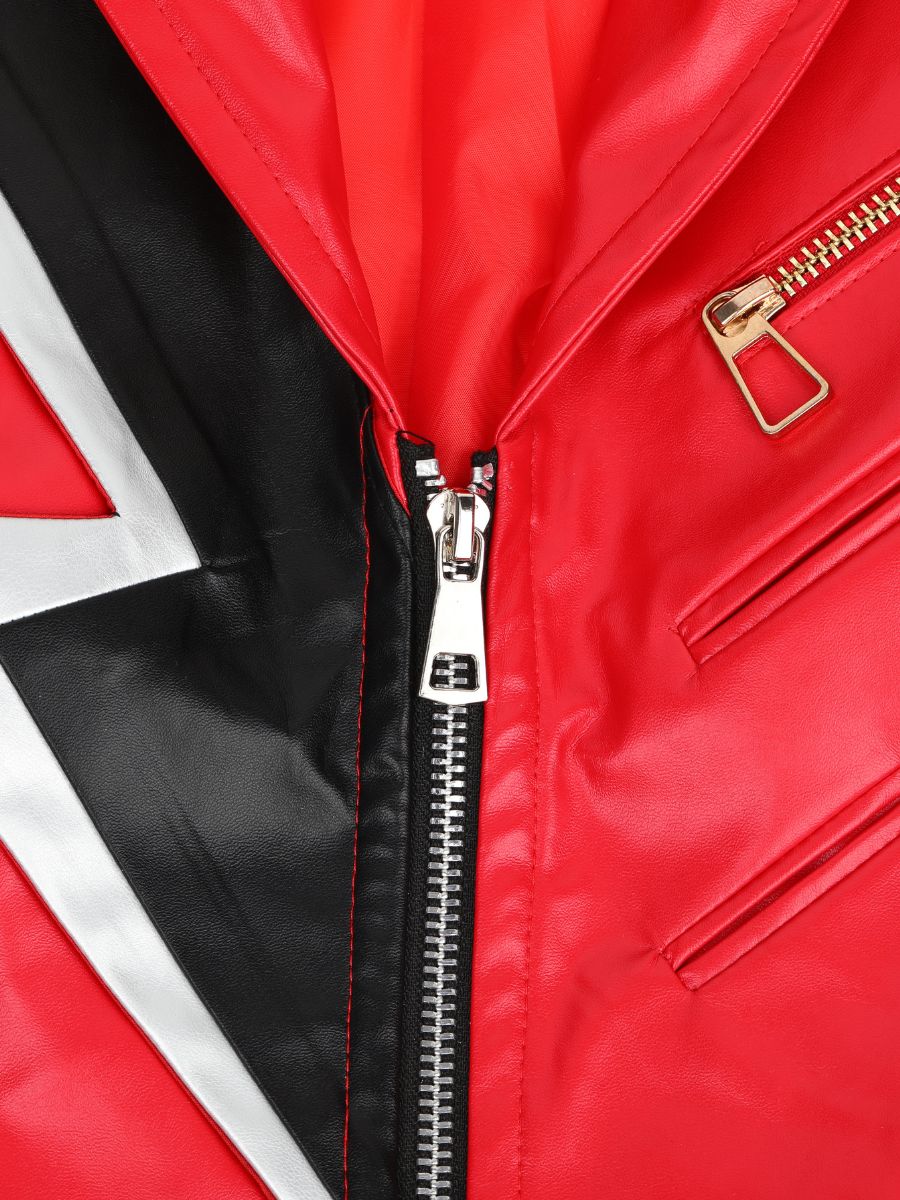 6 Piece PU Leather Red Princess Cosplay Costume - Image 12