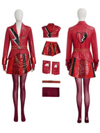 6 Piece PU Leather Red Princess Cosplay Costume - Image 15