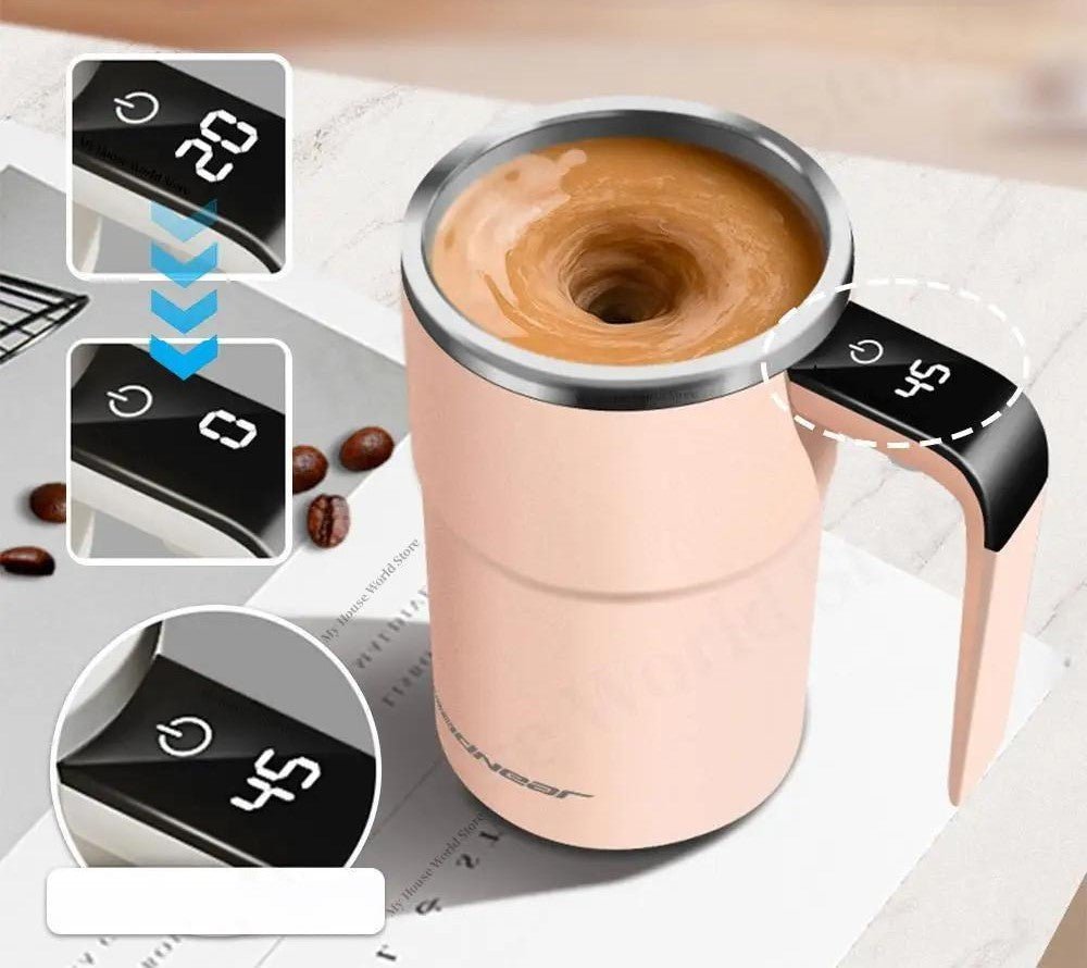 Smart Self‑Stirring Cup with LED Temperature Screen - Image 7