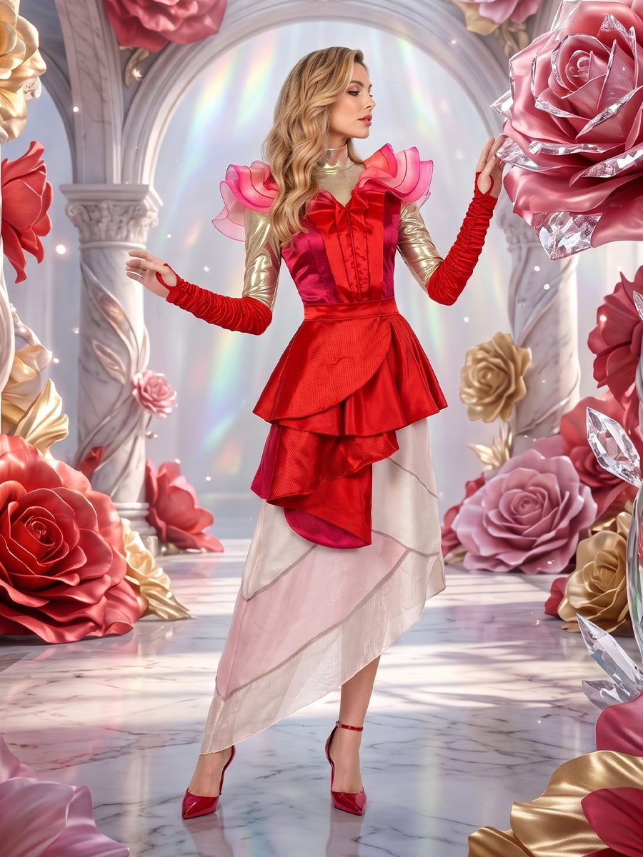 Women Red Queen Cosplay Costume - Image 11