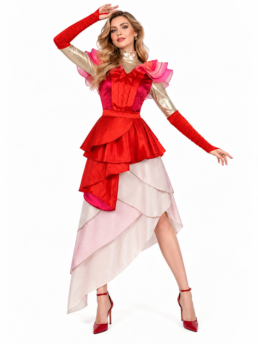 Women Red Queen Cosplay Costume - Image 7