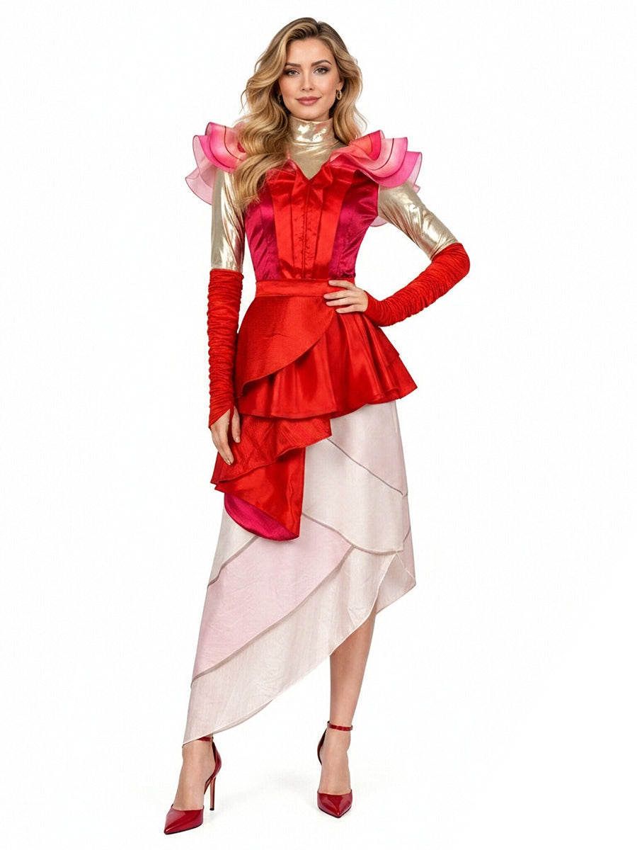Women Red Queen Cosplay Costume - Image 9