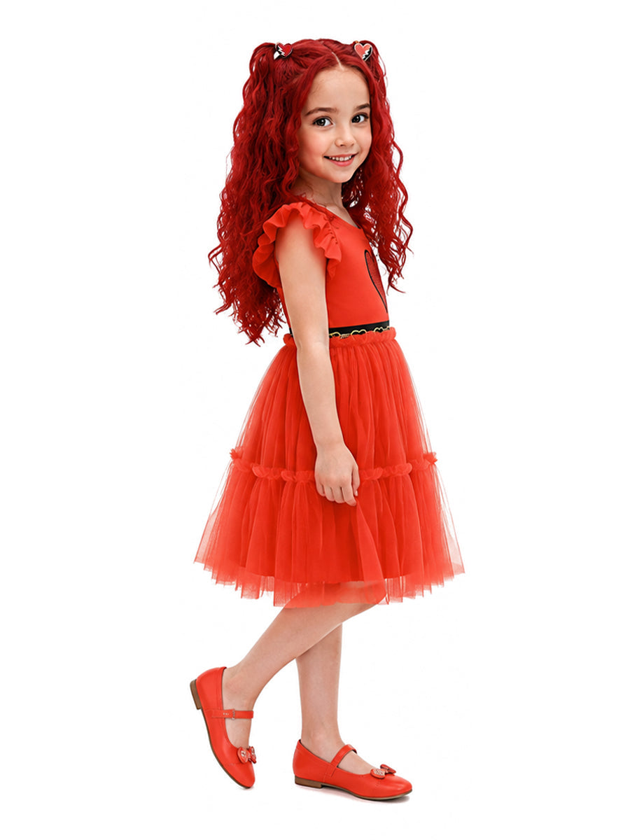 Girls Tulle Princess Costume Dress - Image 2