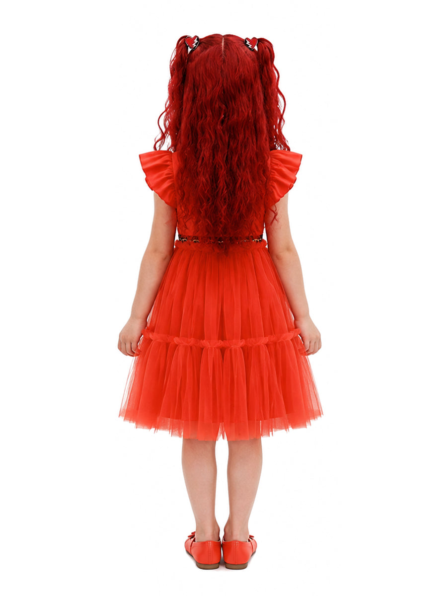 Girls Tulle Princess Costume Dress - Image 3