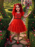 Girls Tulle Princess Costume Dress - Image 5