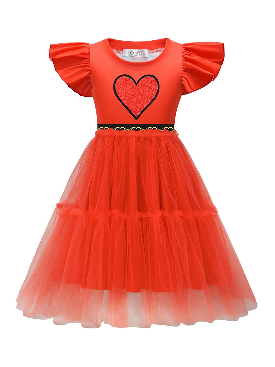 Girls Tulle Princess Costume Dress - Image 8