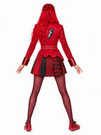 Halloween Costume Womens Red Princess Rocker Cosplay Set - Image 2