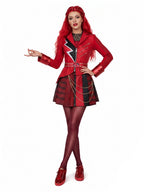 Halloween Costume Womens Red Princess Rocker Cosplay Set - Image 4