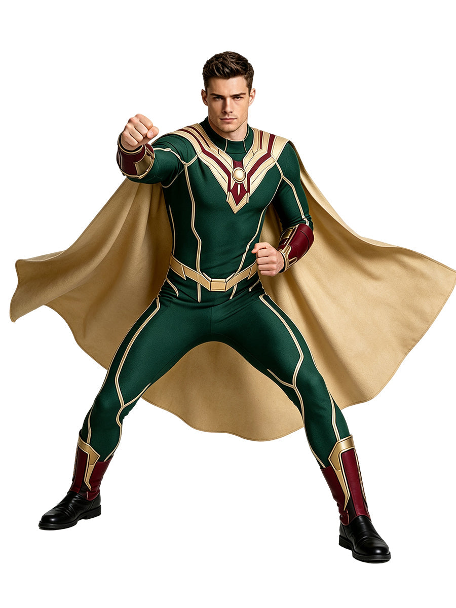Mens 2 Piece Superhero Cosplay Suit - Image 4