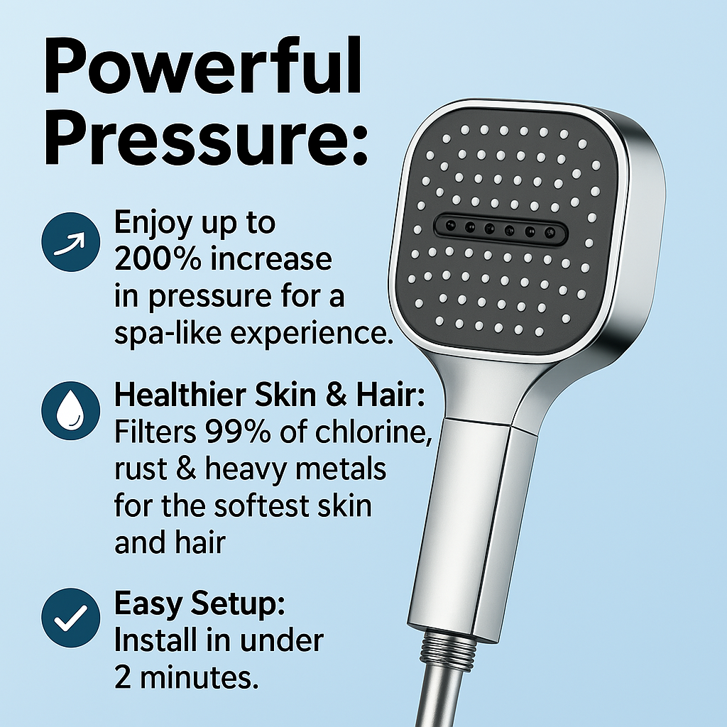 Filtered Shower Head High Pressure - Image 2
