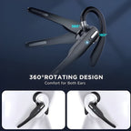 Wireless Bluetooth Headset Dual Microphone Noise Cancelling Earpiece - Image 3