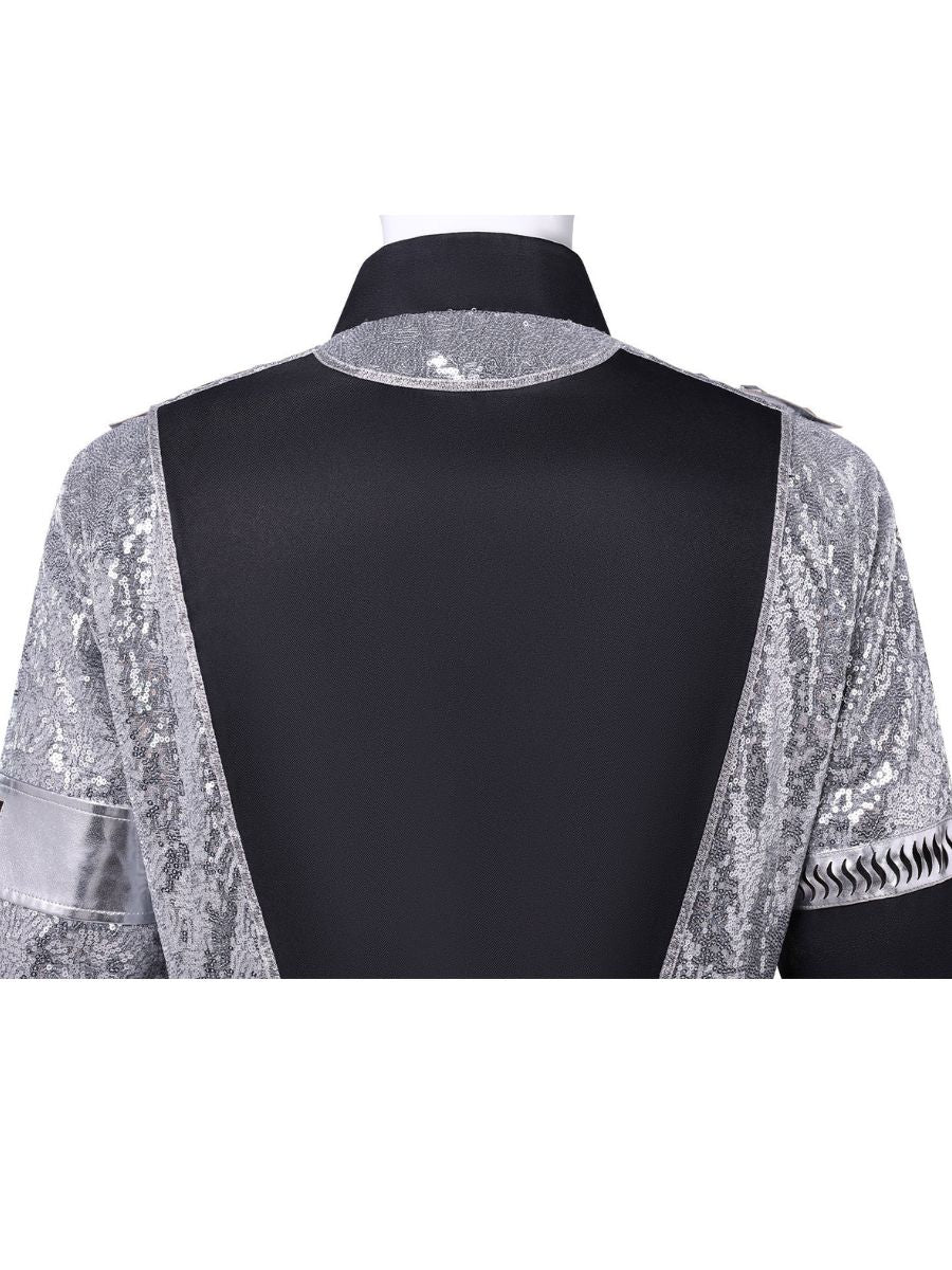 Mens Sequin Pop Star Military Jacket - Image 8