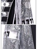 Mens Sequin Pop Star Military Jacket - Image 9