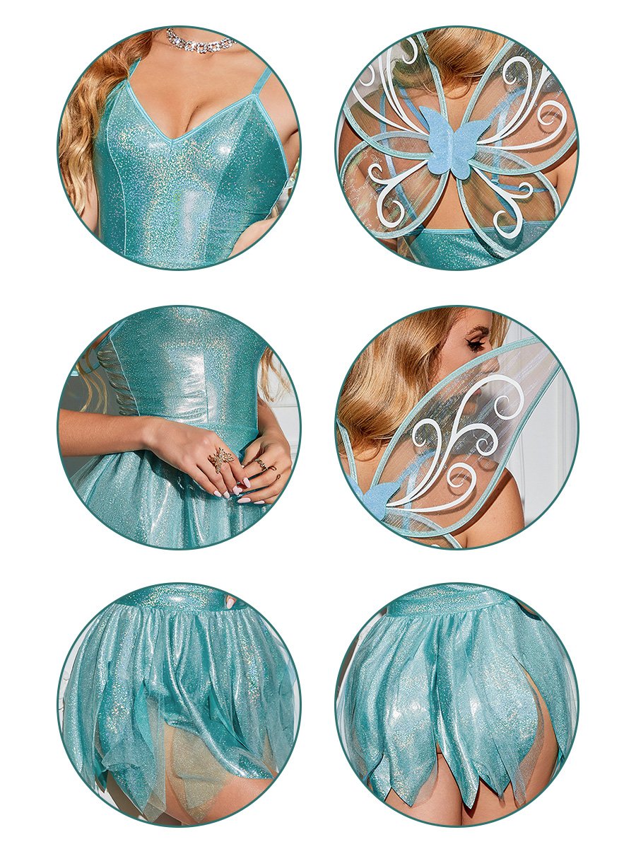 Womens 2 Piece Forest Fairy Costume - Image 14
