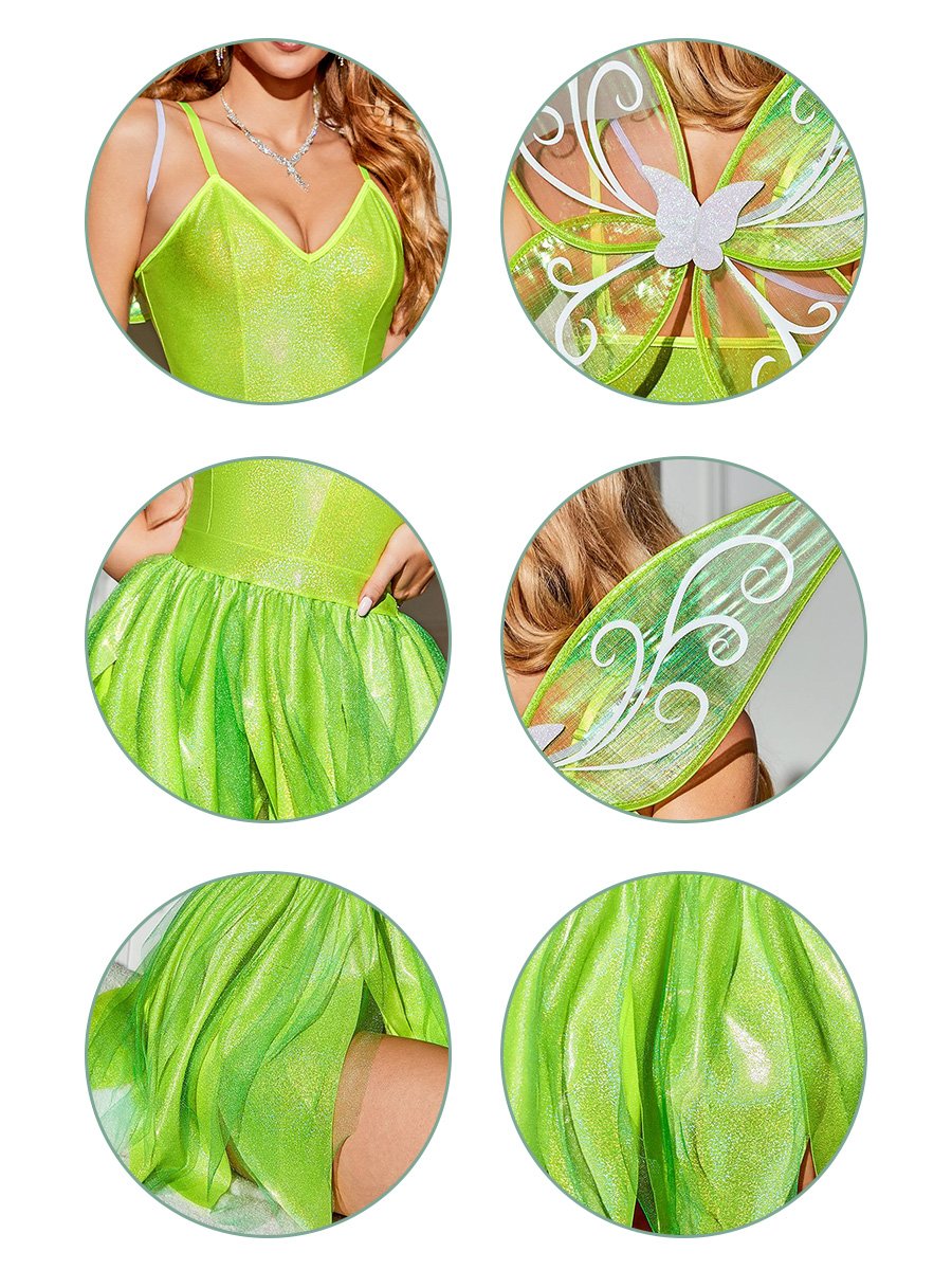 Womens 2 Piece Forest Fairy Costume - Image 7