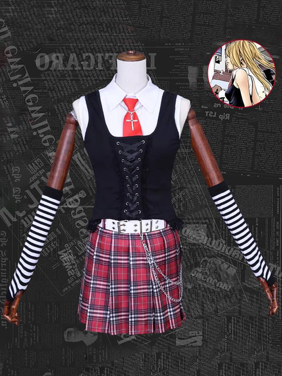 Women 9 Piece Misa Amane Cosplay Costume Set - Image 9