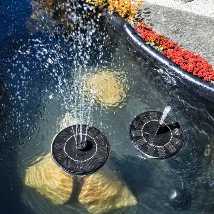 Floating Solar Fountain Pump Multiple Spray Nozzles - Image 2