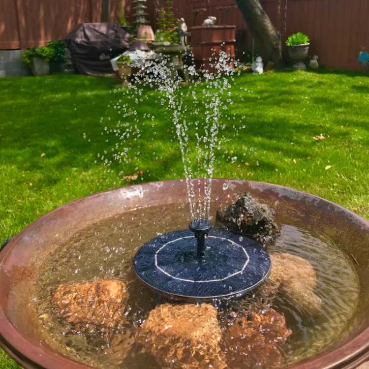 Floating Solar Fountain Pump Multiple Spray Nozzles