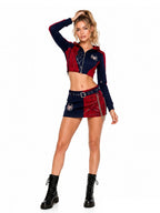 Women 2 Piece Hoodie Skirt Set Spider Web - Image 4