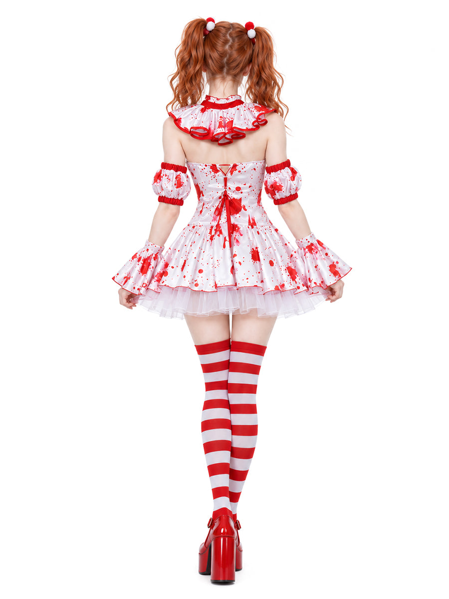 Women Bloody Clown Costume - Image 2