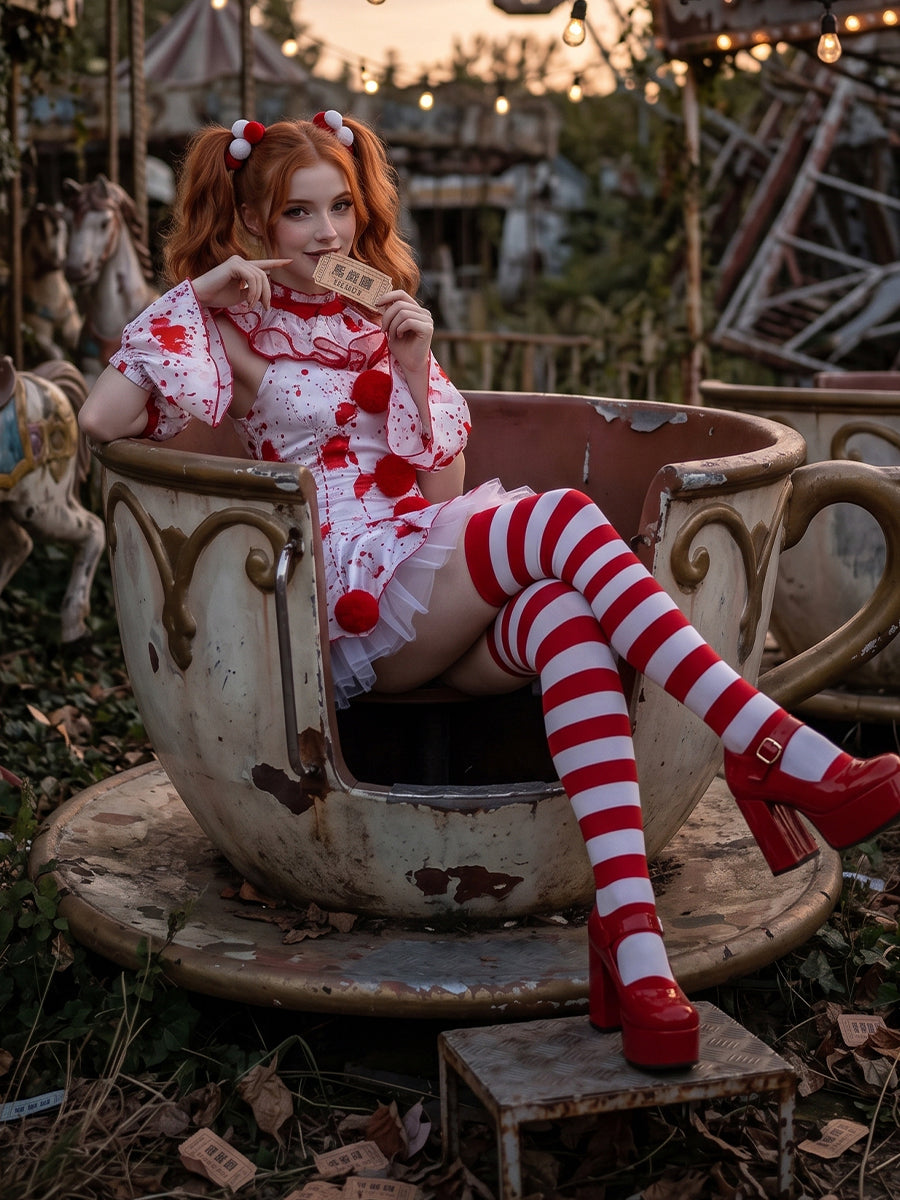 Women Bloody Clown Costume - Image 5