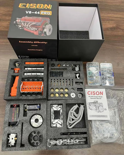 CNC Metal V8 Engine Model Kit CDI Ignition