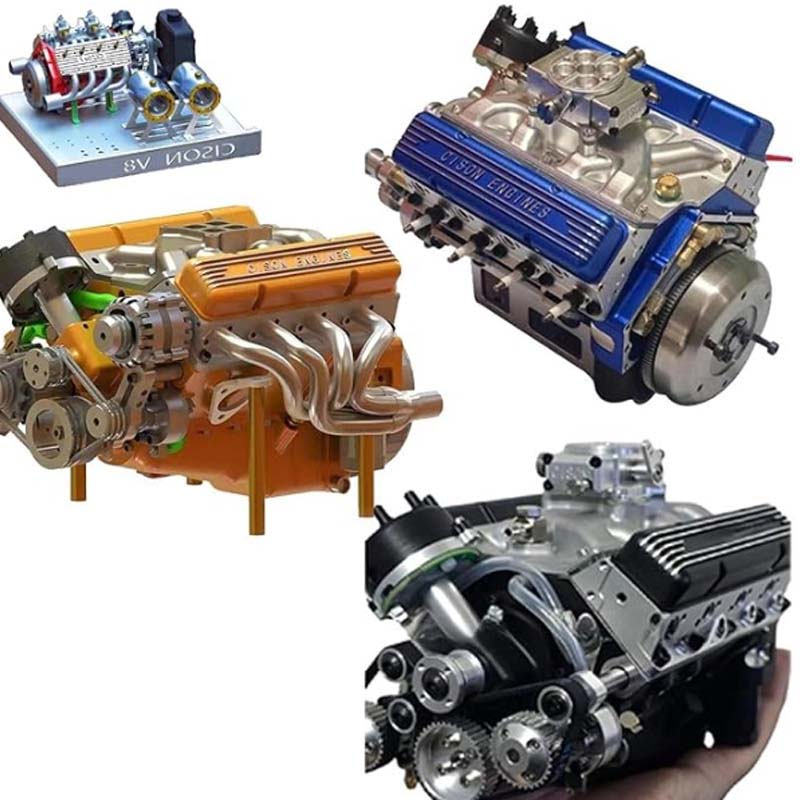 CNC Metal V8 Engine Model Kit CDI Ignition - Image 11