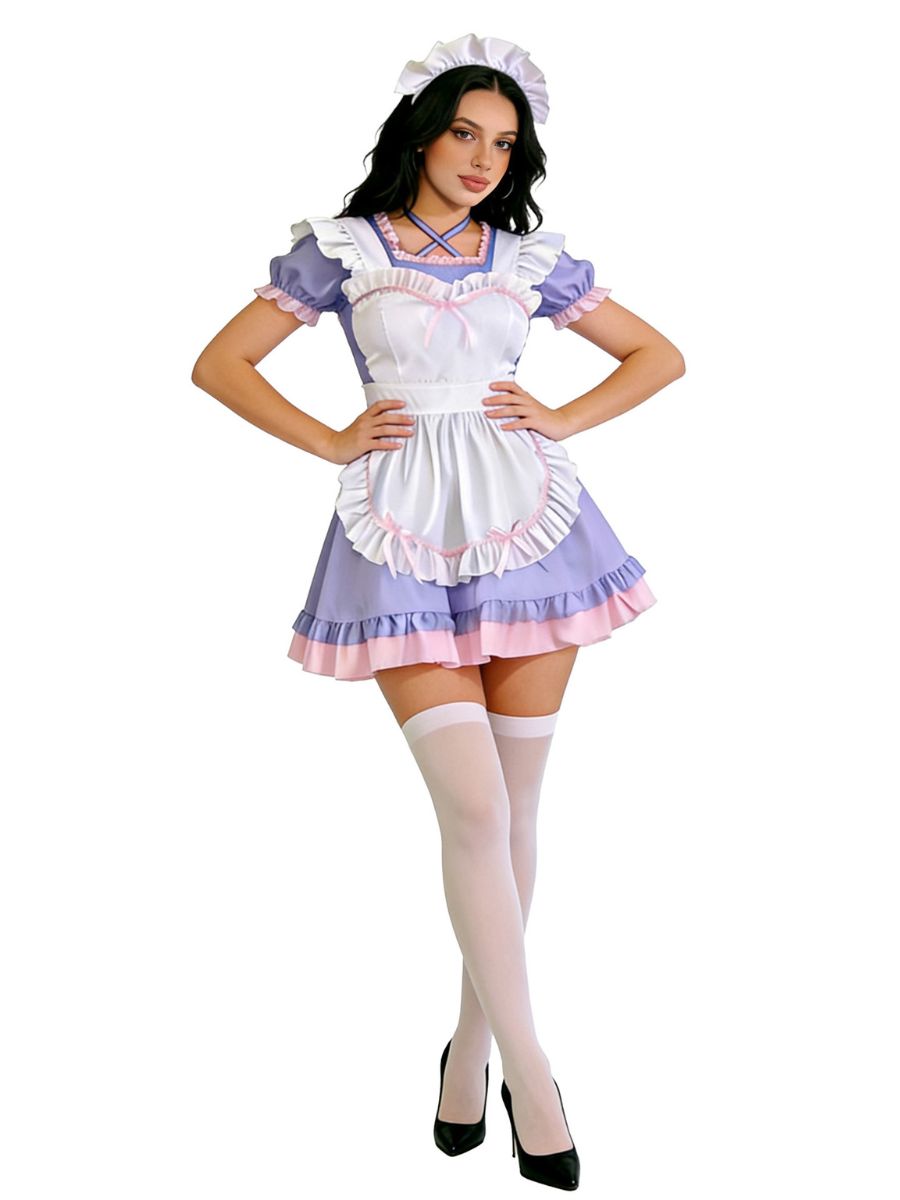 Women 3 Piece Maid Costume Sweet Lolita - Image 16
