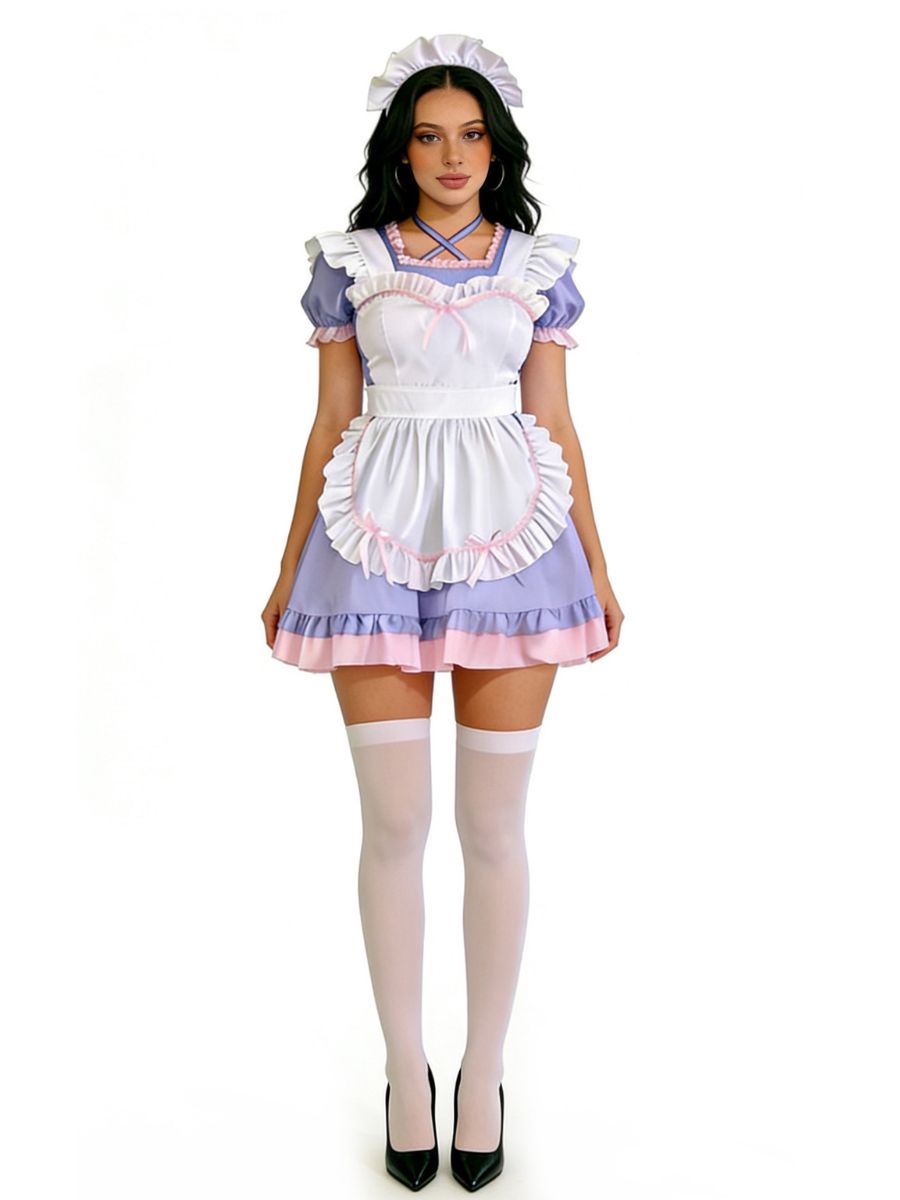 Women 3 Piece Maid Costume Sweet Lolita - Image 21