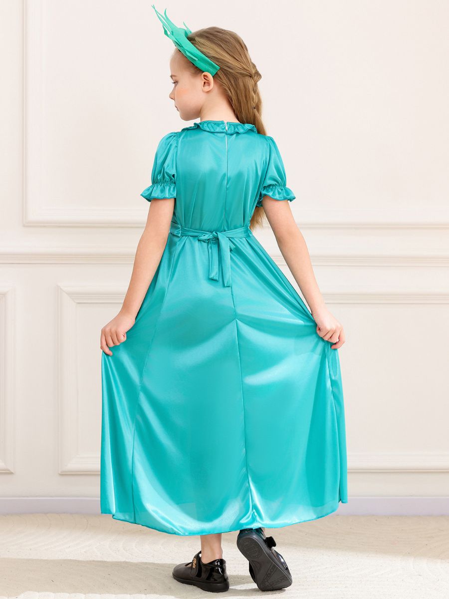 Girls Women 2 Piece Statue of Liberty Costume - Image 2