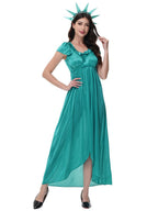 Girls Women 2 Piece Statue of Liberty Costume - Image 6