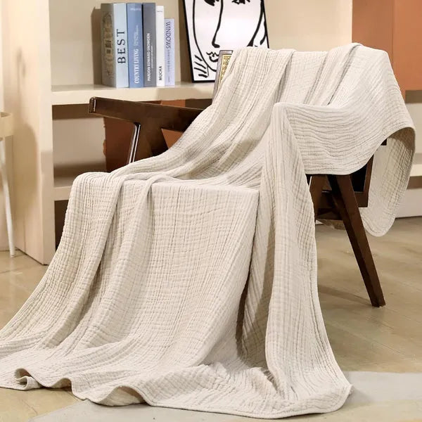 Cotton Muslin Throw Blanket Lightweight - Image 8