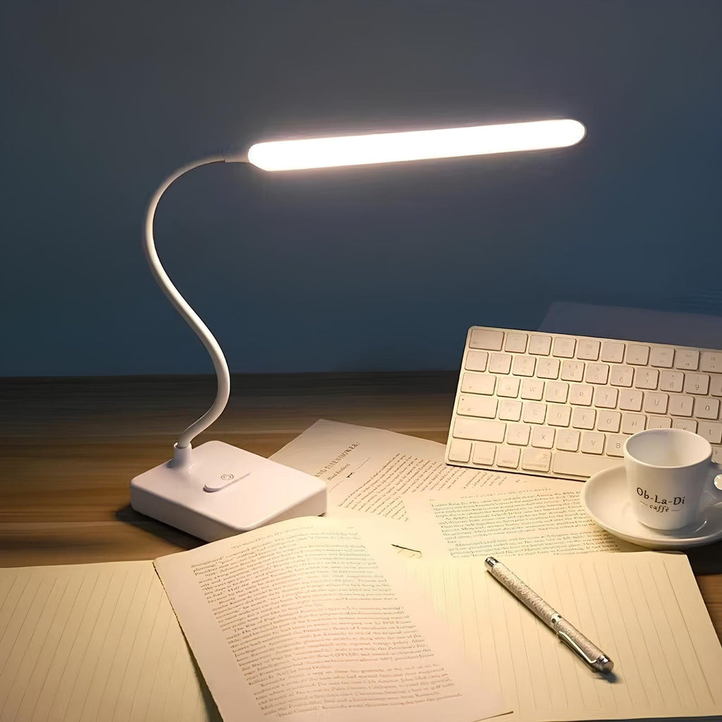 USB Rechargeable Desk Lamp Flexible Arm with Dimmable Multi-Color Lighting - Image 6