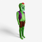 Costume de combinaison vert vif pour enfants