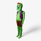 Costume de combinaison vert vif pour enfants