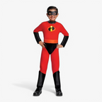 Costume de super-héros vibrant pour enfants avec masque