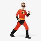 Costume de super-héros vibrant pour enfants avec masque