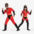 Costume de super-héros vibrant pour enfants avec masque