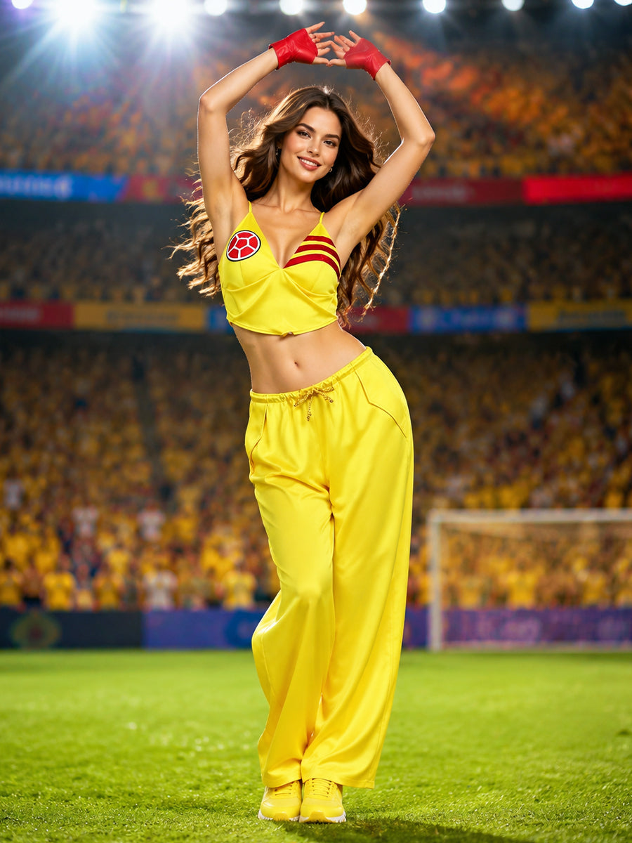 Women 3 Piece Cheerleader Costume Set - Image 6