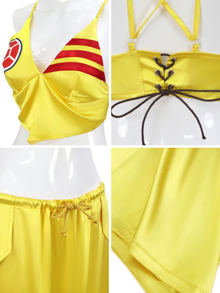 Women 3 Piece Cheerleader Costume Set - Image 8