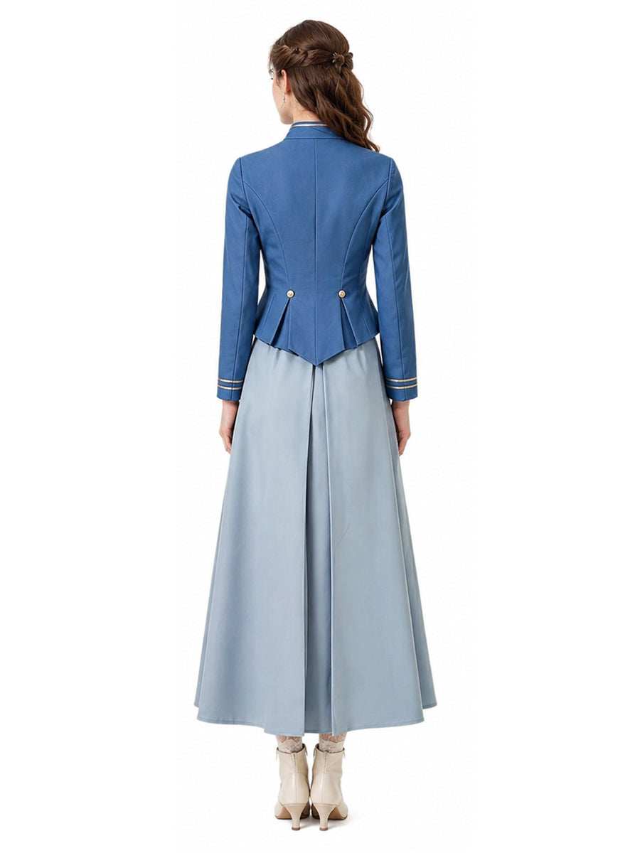 Women 2 Piece Costume Victorian Military - Image 3